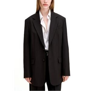 FILIPPA K Women's Dark Chocolate Davina Oversized Blazer Size 40 | Large